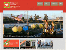 Tablet Screenshot of frogtownarts.com